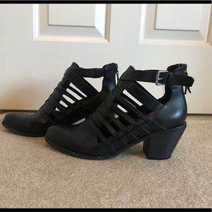 G by Guess Black Cut Out Booties